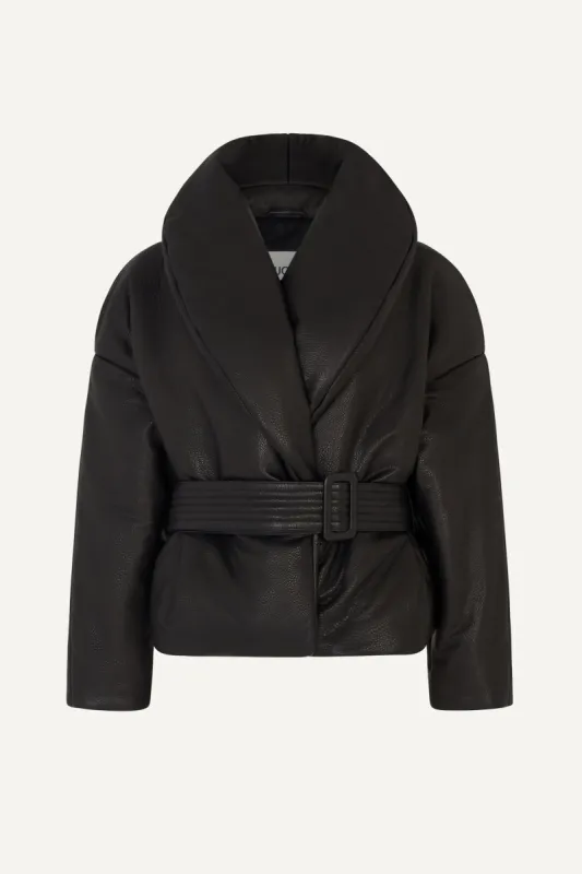 Monique Leather Jacket - Black (W/S) RRP £918 sold by DUCIE
