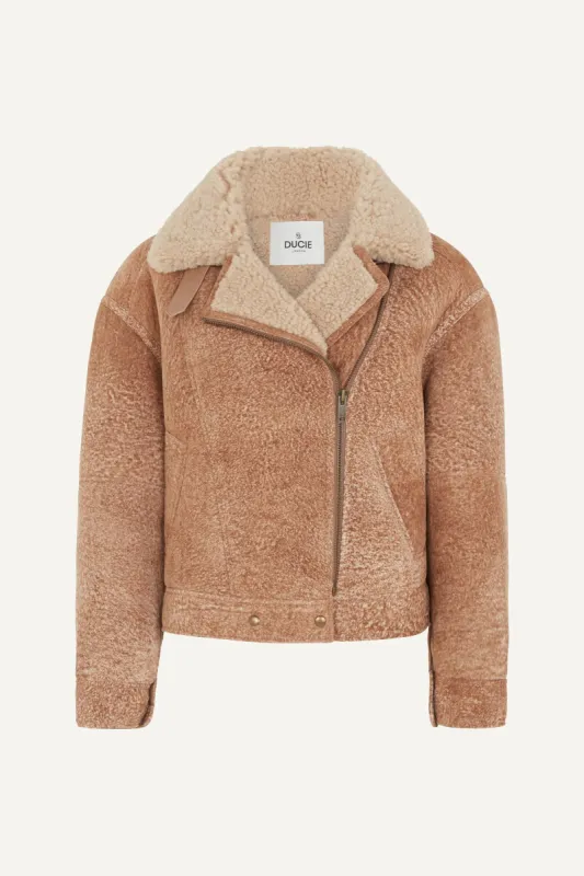 Caro Shearling Coat sold by DUCIE