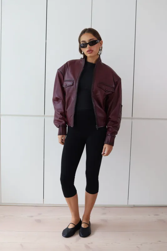 FRANKIE LEATHER JACKET sold by DUCIE