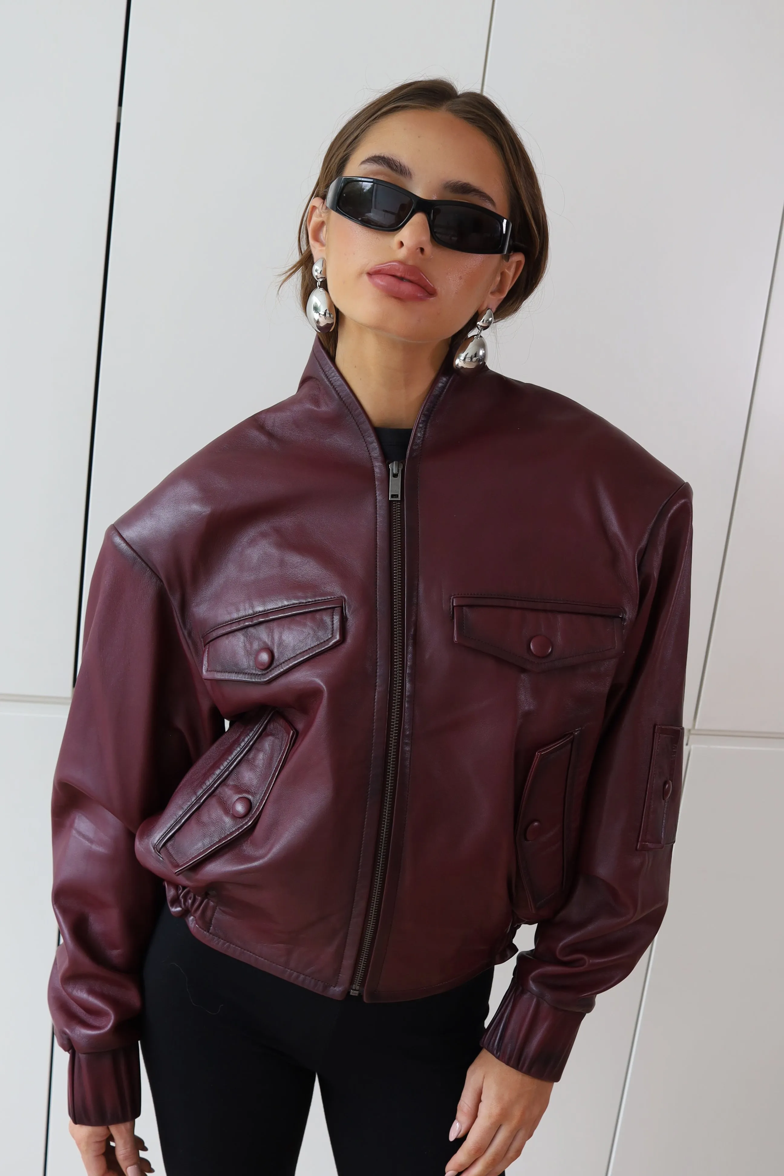 FRANKIE LEATHER JACKET sold by DUCIE product image thumbnail 2