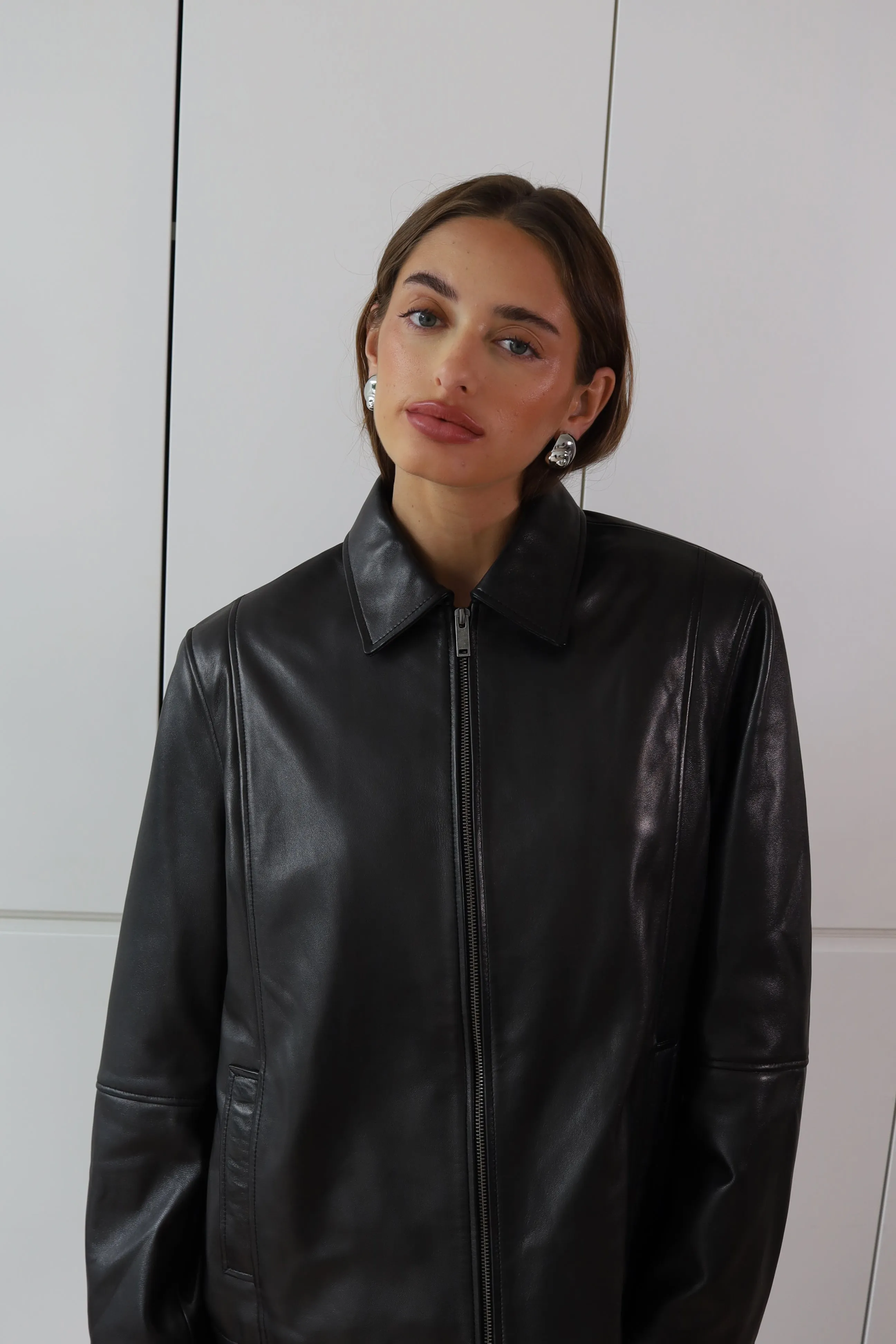 GILLIAN LEATHER JACKET sold by DUCIE product image thumbnail 2