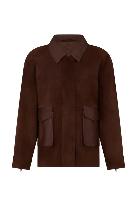 Magda Suede Jacket sold by DUCIE