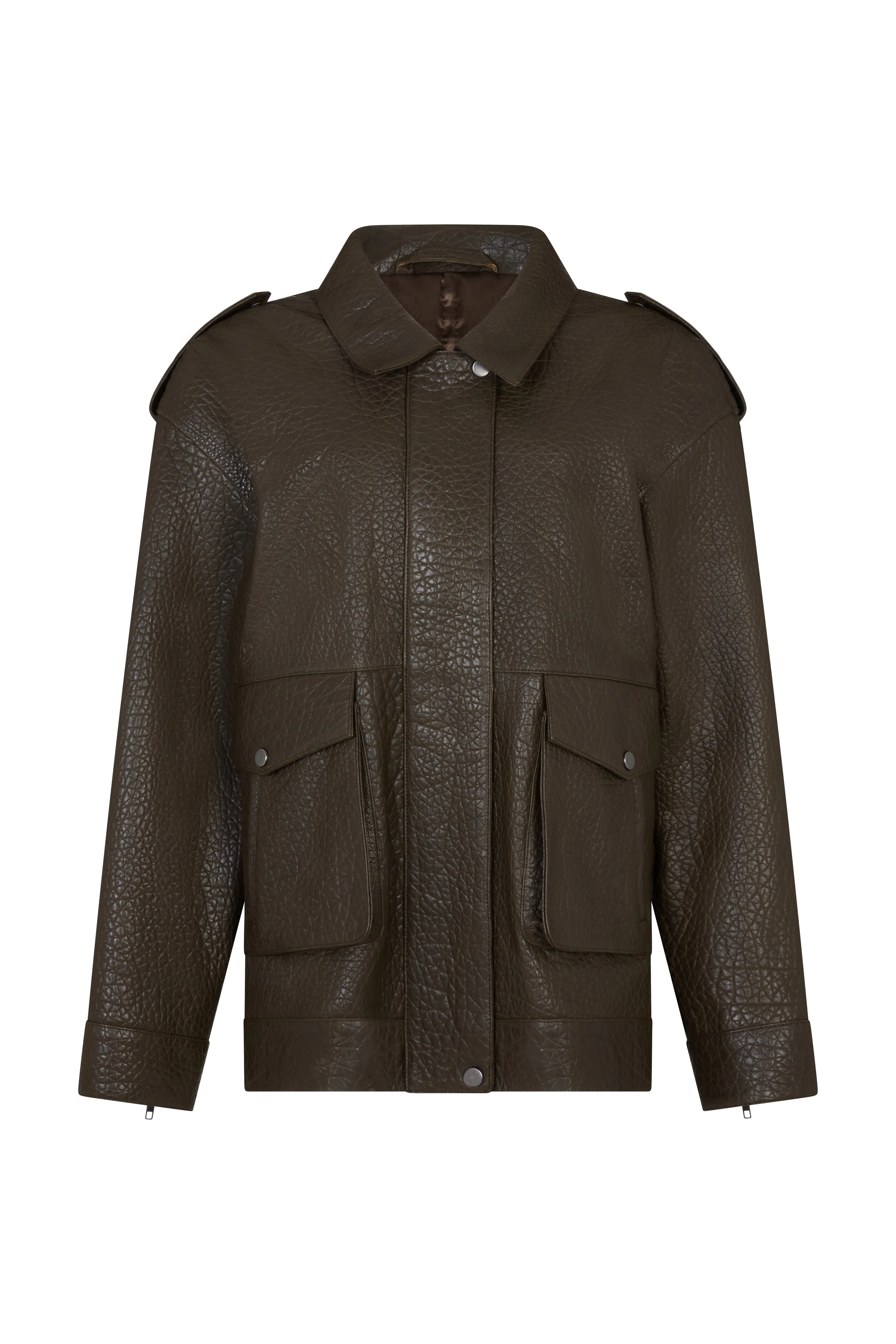 Opal Leather Jacket sold by DUCIE