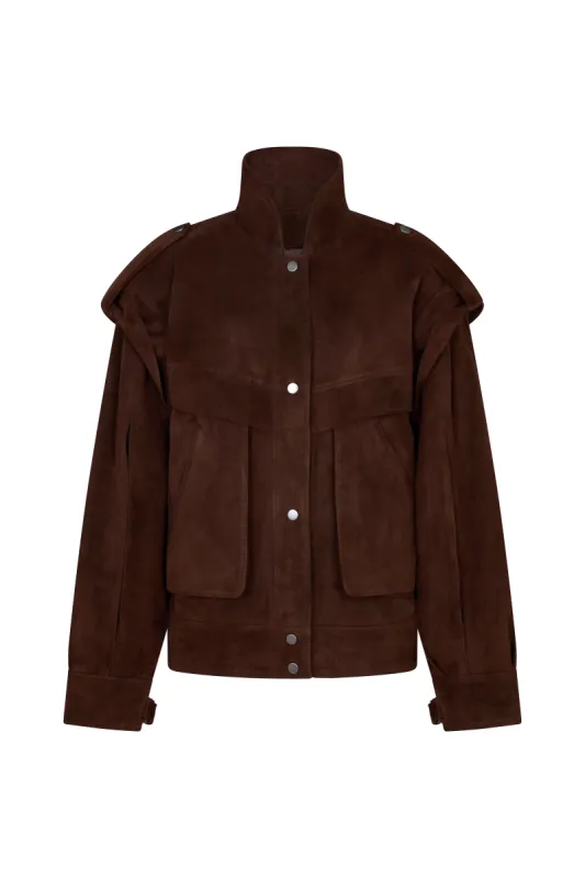 Frida Suede Jacket sold by DUCIE