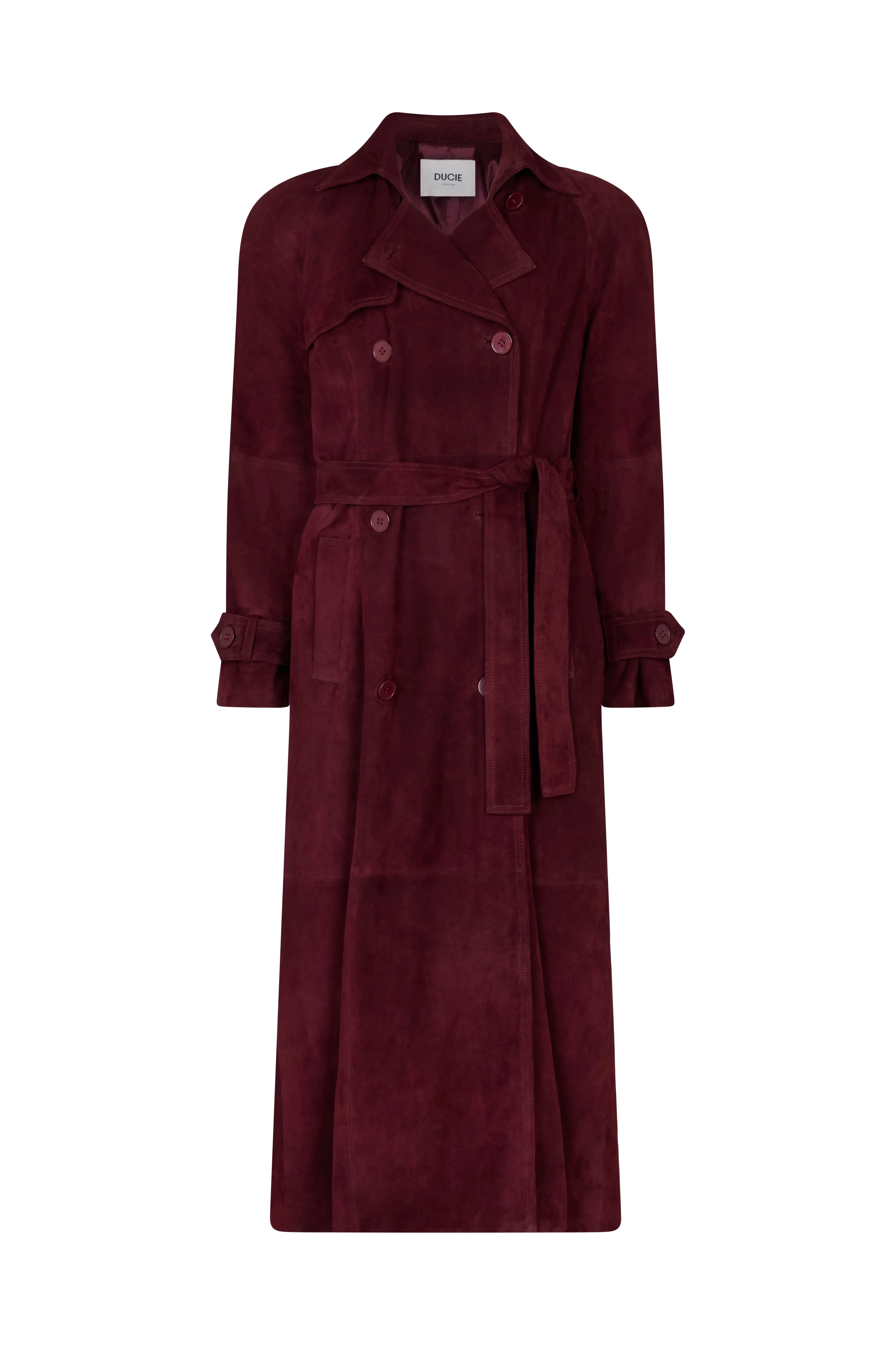Corrin Suede Trench Coat sold by DUCIE product image thumbnail 5