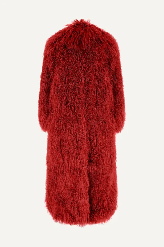 Faye Shearling Maxi Coat sold by DUCIE