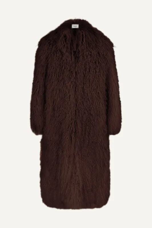 Faye Shearling Maxi Coat sold by DUCIE