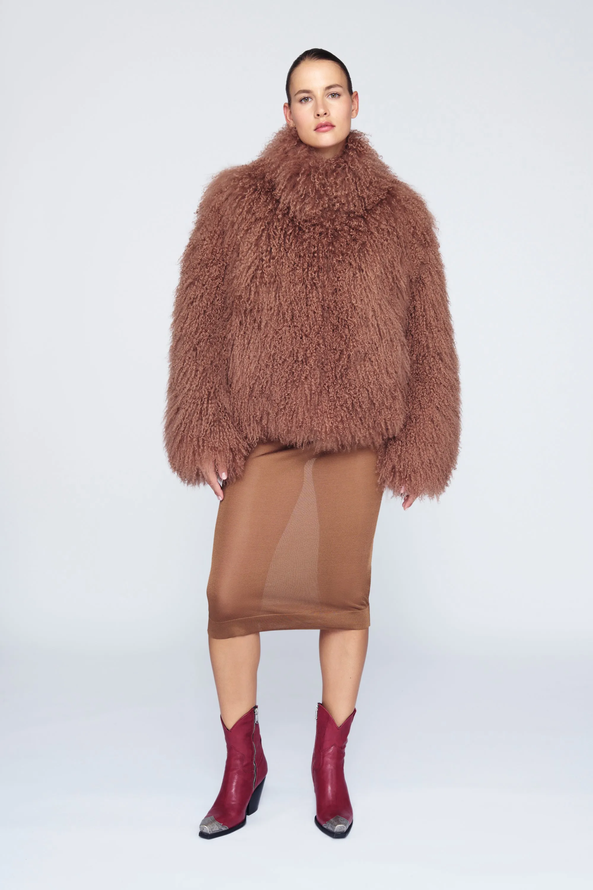 Rochelle Shearling Coat sold by DUCIE