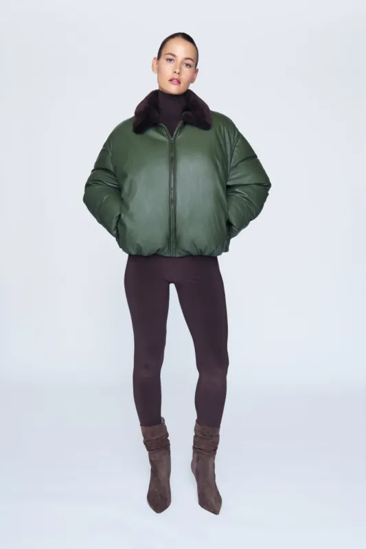 Philly Leather Puffer sold by DUCIE