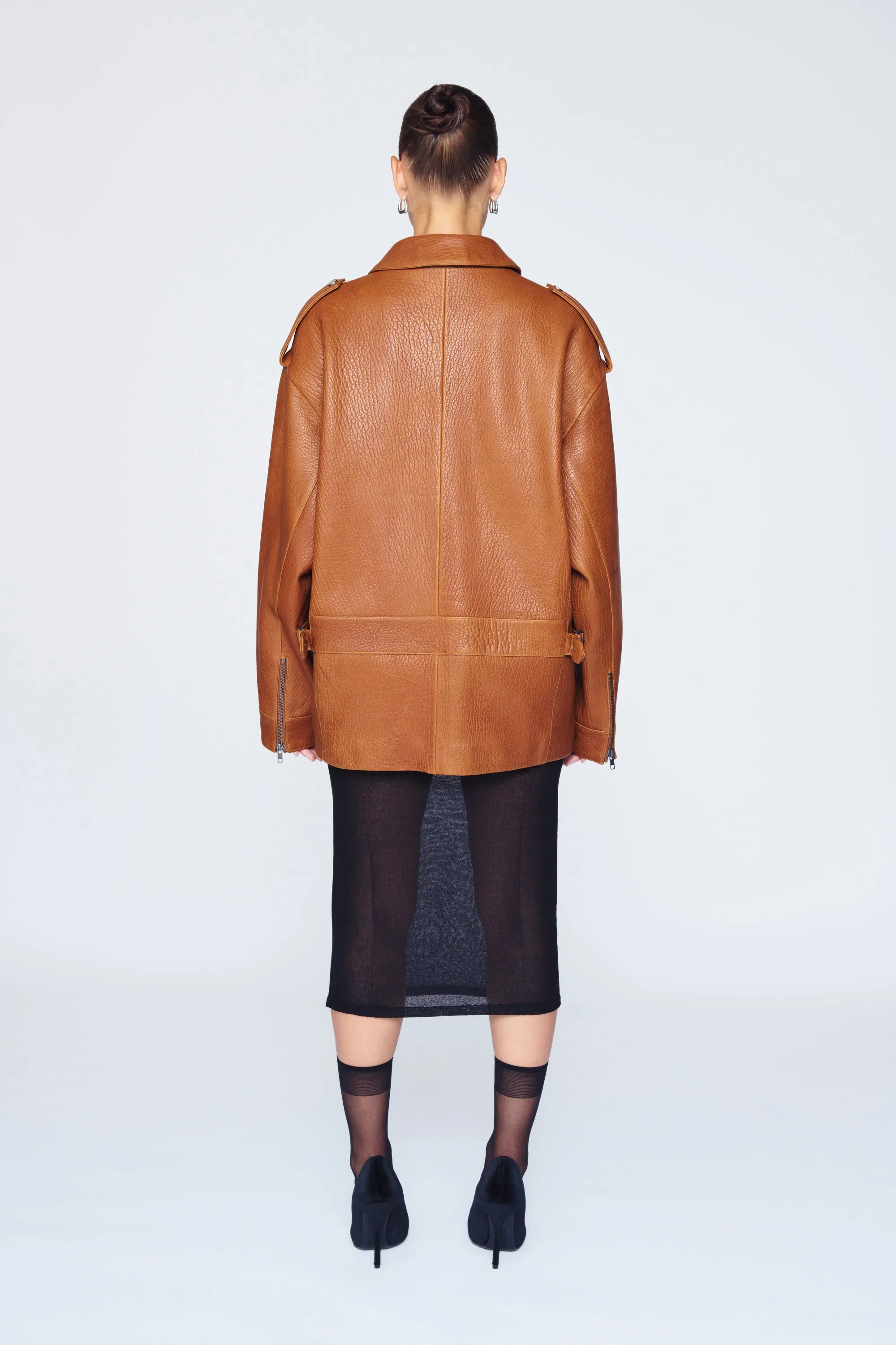 Opal Leather Jacket sold by DUCIE product image thumbnail 3