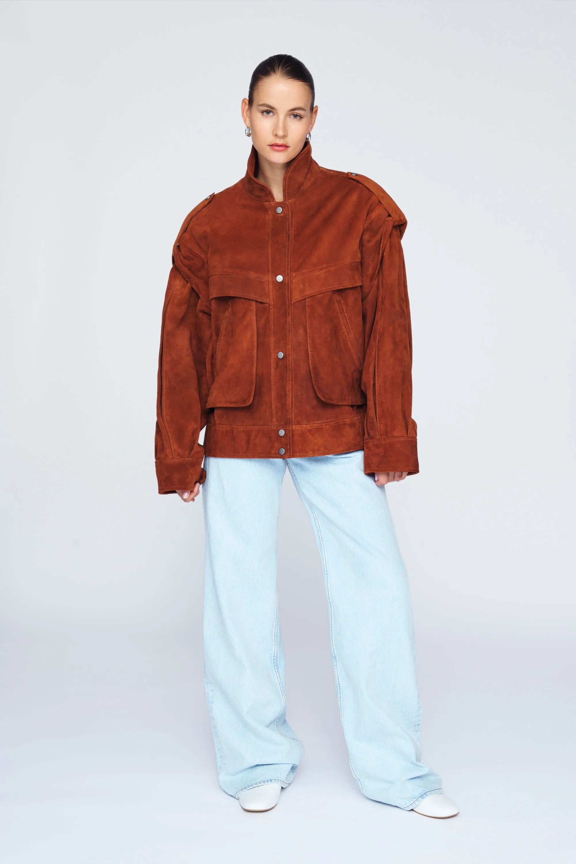 Frida Suede Jacket sold by DUCIE