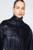 Hazel Leather Jacket sold by DUCIE