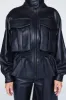 Hazel Leather Jacket sold by DUCIE