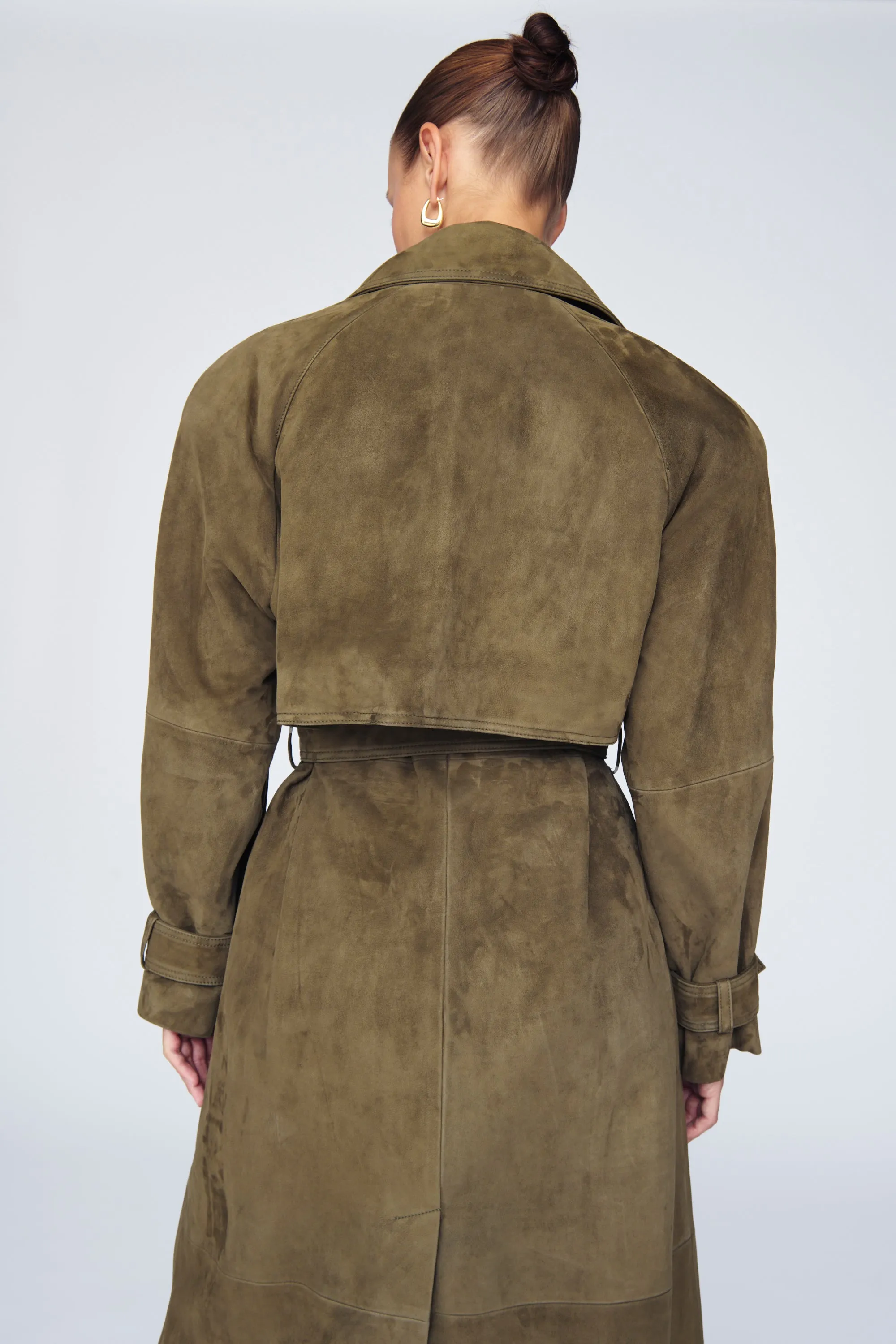 Corrin Suede Trench Coat sold by DUCIE product image thumbnail 4