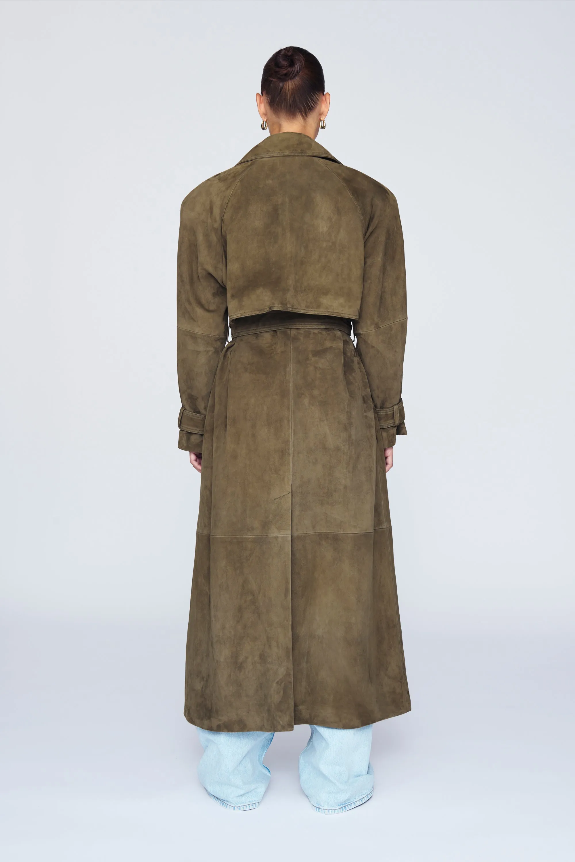 Corrin Suede Trench Coat sold by DUCIE product image thumbnail 5