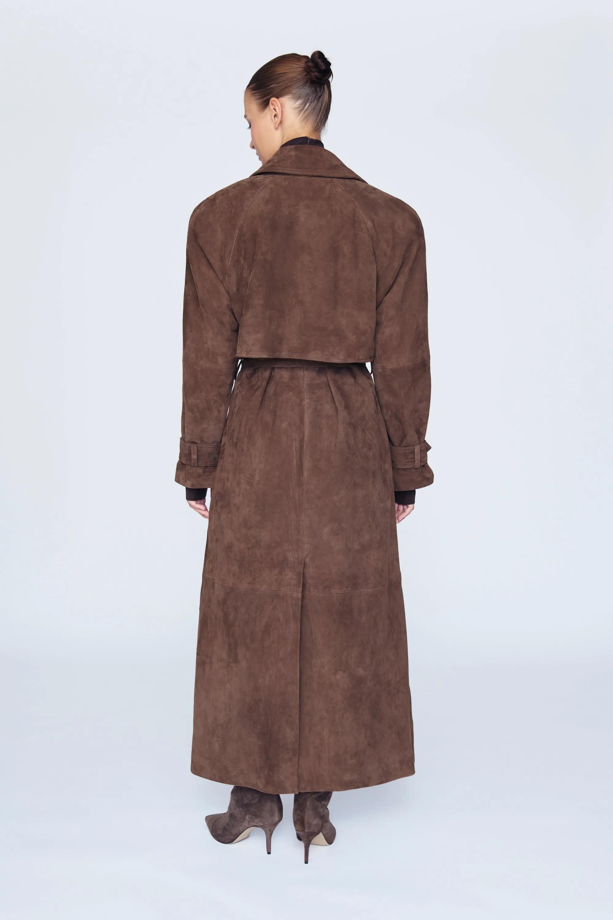 Corrin Suede Trench Coat - Pre Order sold by DUCIE product image thumbnail 2