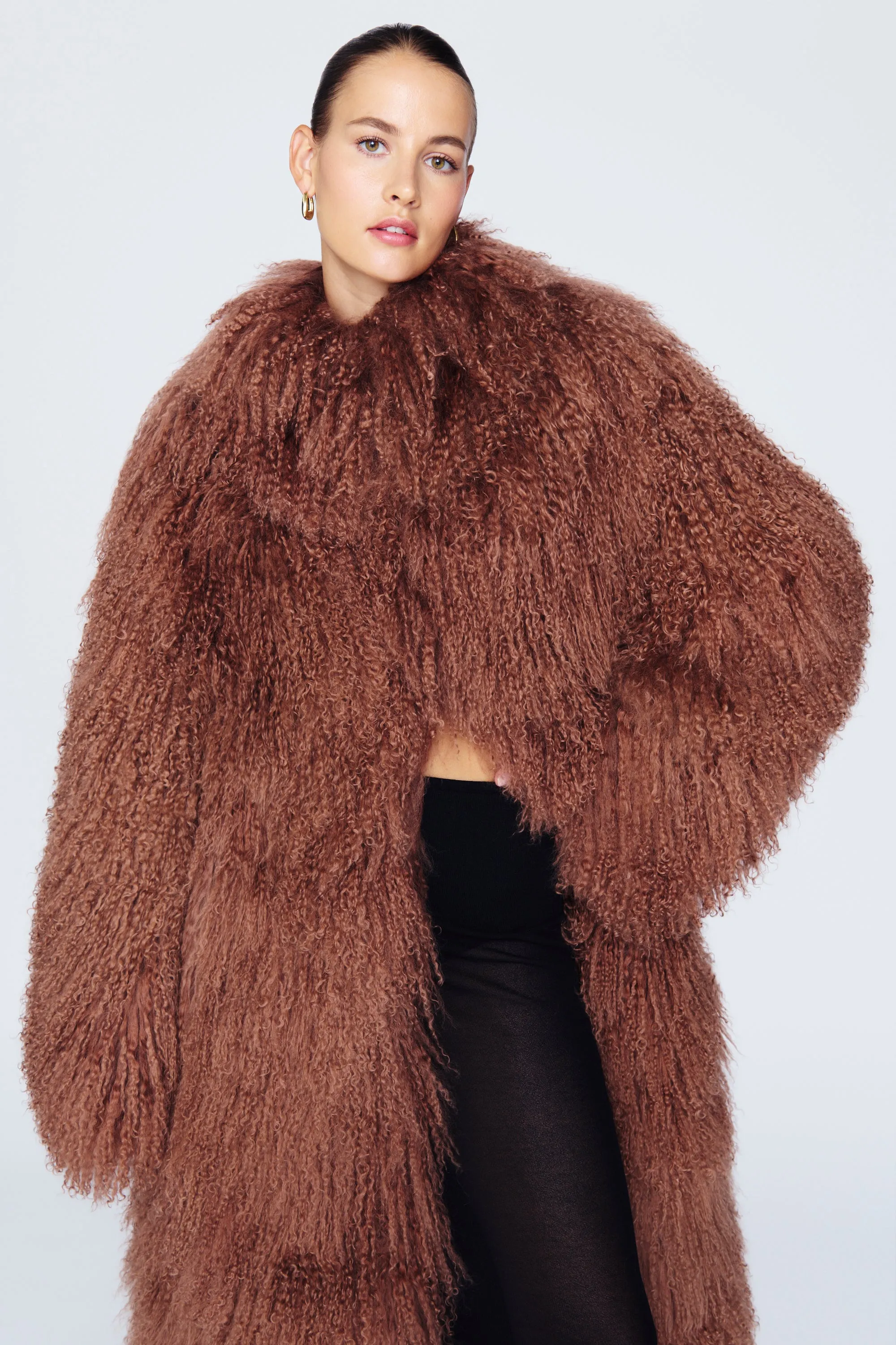 Faye Shearling Maxi Coat sold by DUCIE product image thumbnail 4