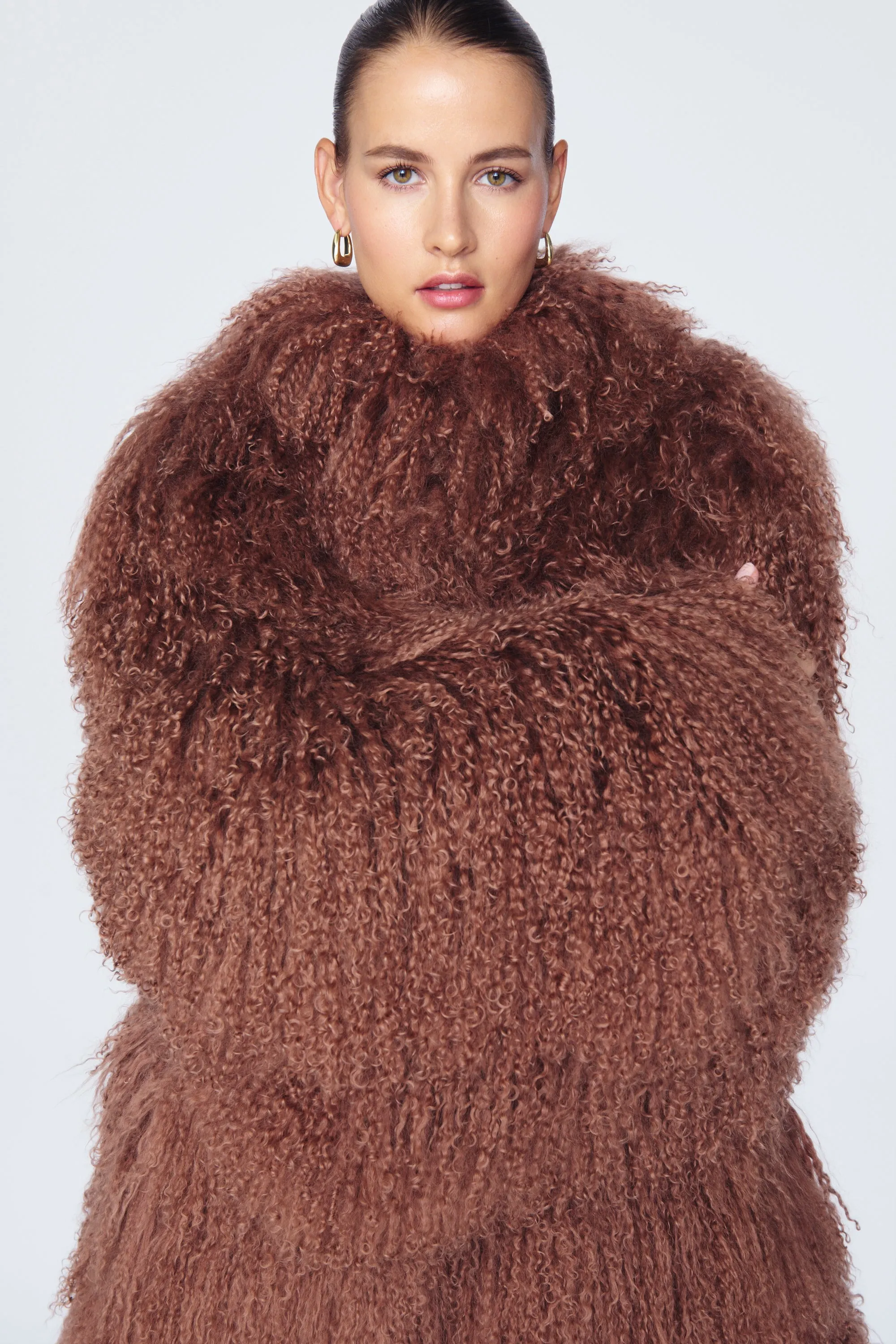 Faye Shearling Maxi Coat sold by DUCIE product image thumbnail 5