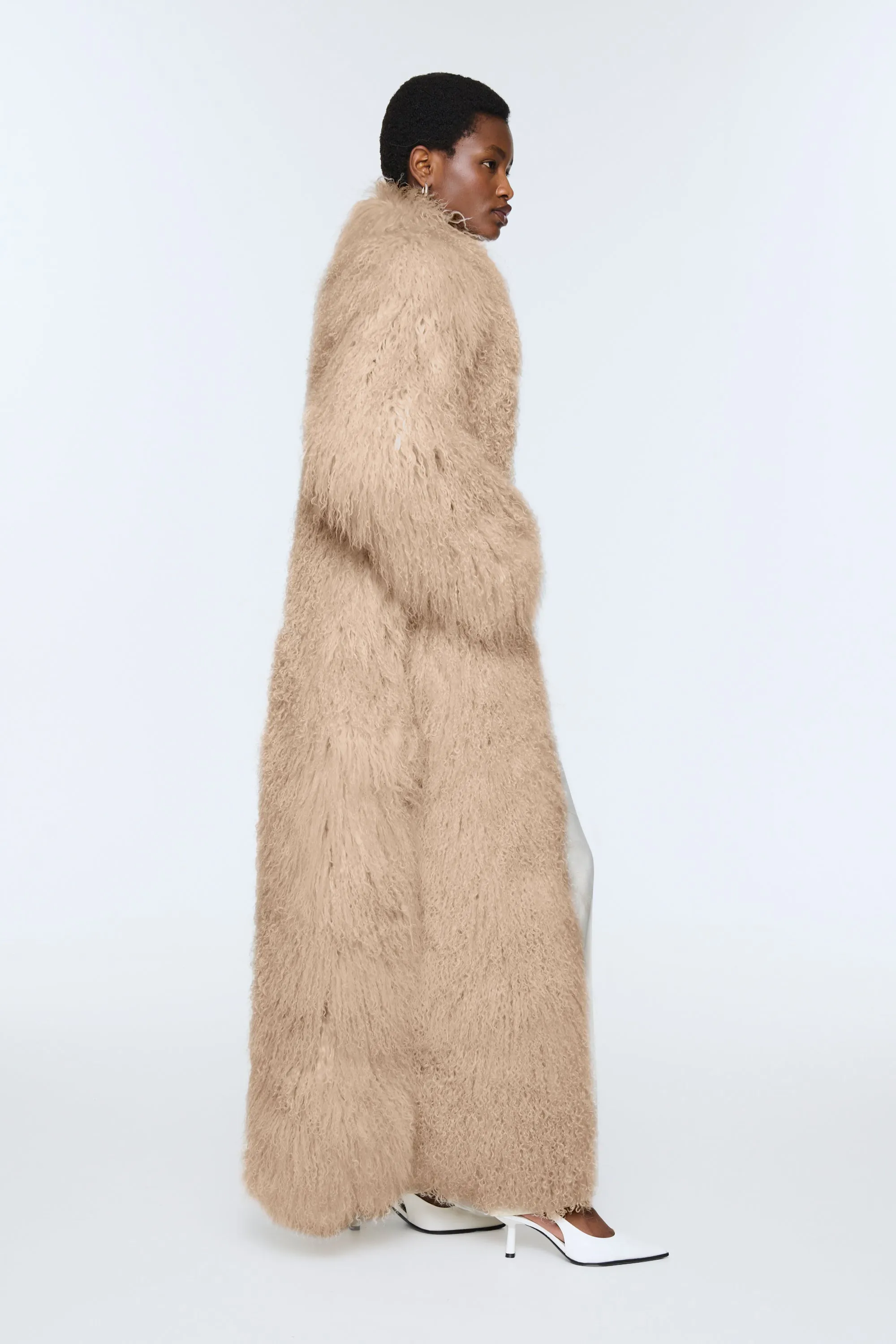 Faye Shearling Maxi Coat sold by DUCIE product image thumbnail 2