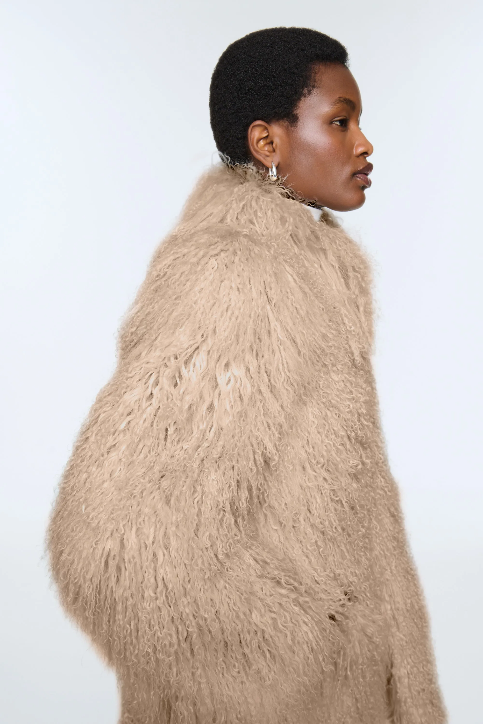 Faye Shearling Maxi Coat sold by DUCIE product image thumbnail 5