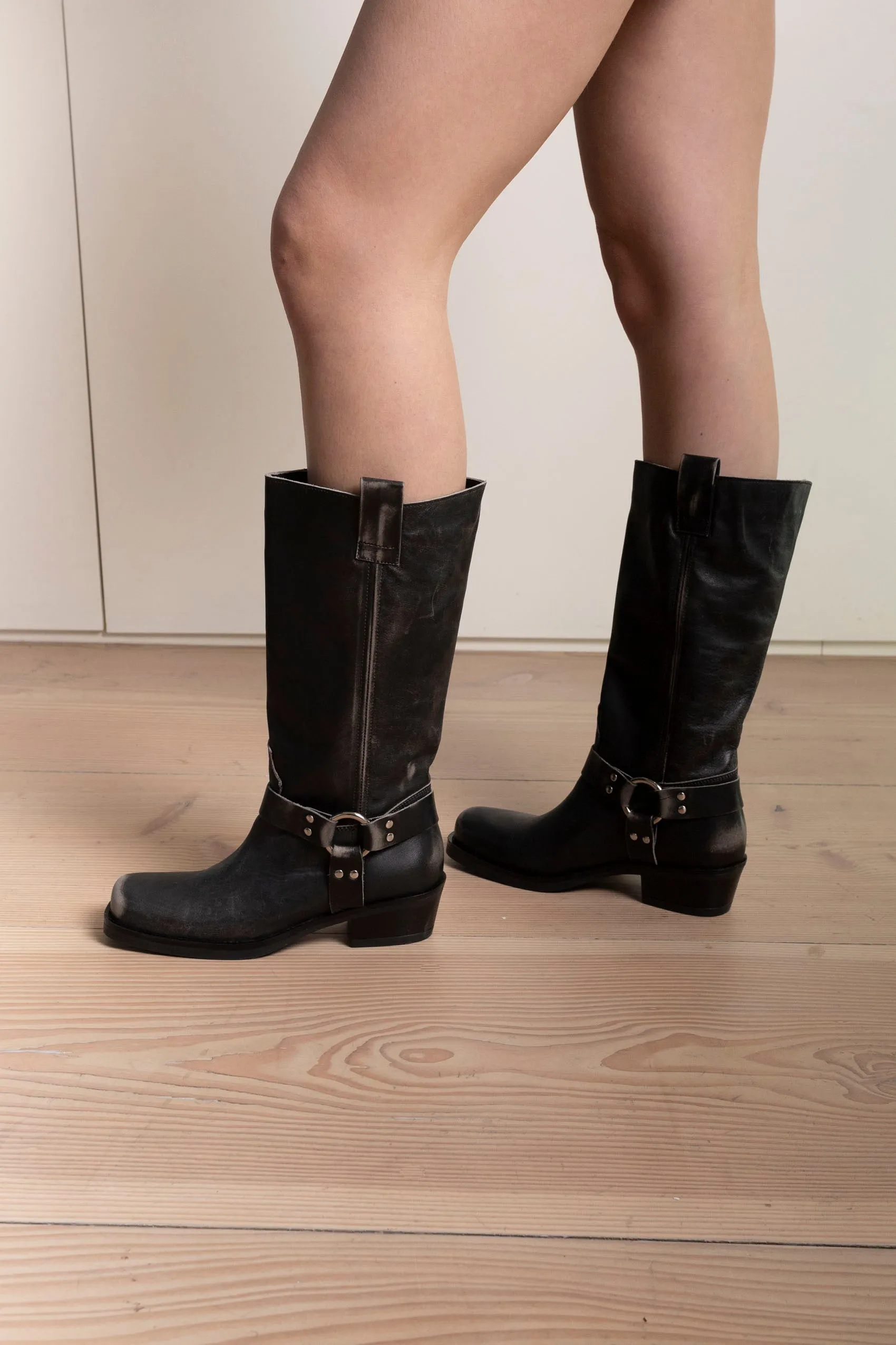Elle Leather Boots sold by DUCIE product image thumbnail 2