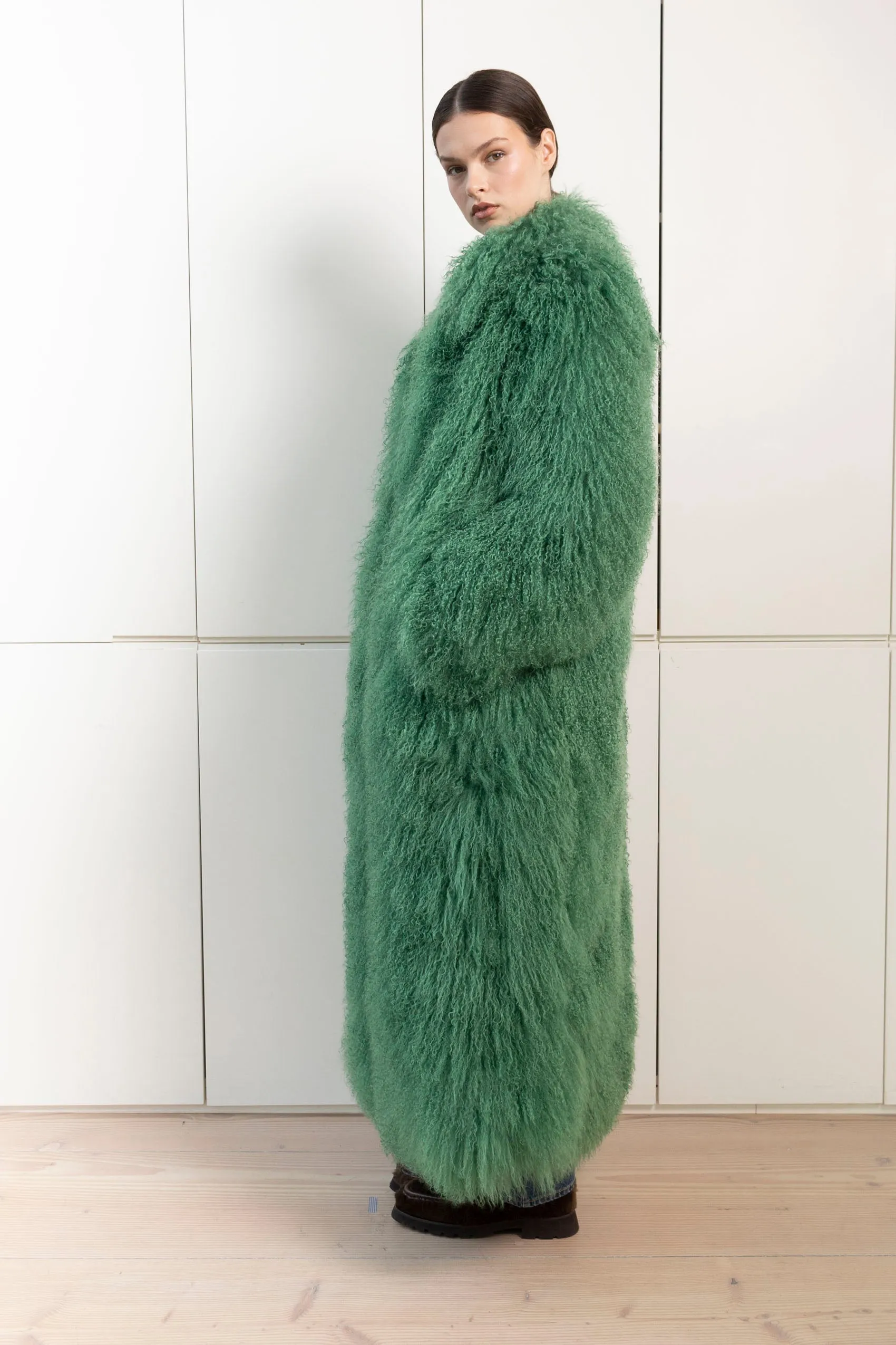 Faye Shearling Maxi Coat sold by DUCIE product image thumbnail 2