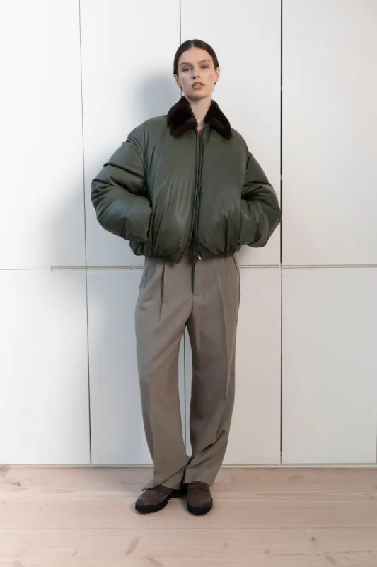 Philly Leather Puffer sold by DUCIE