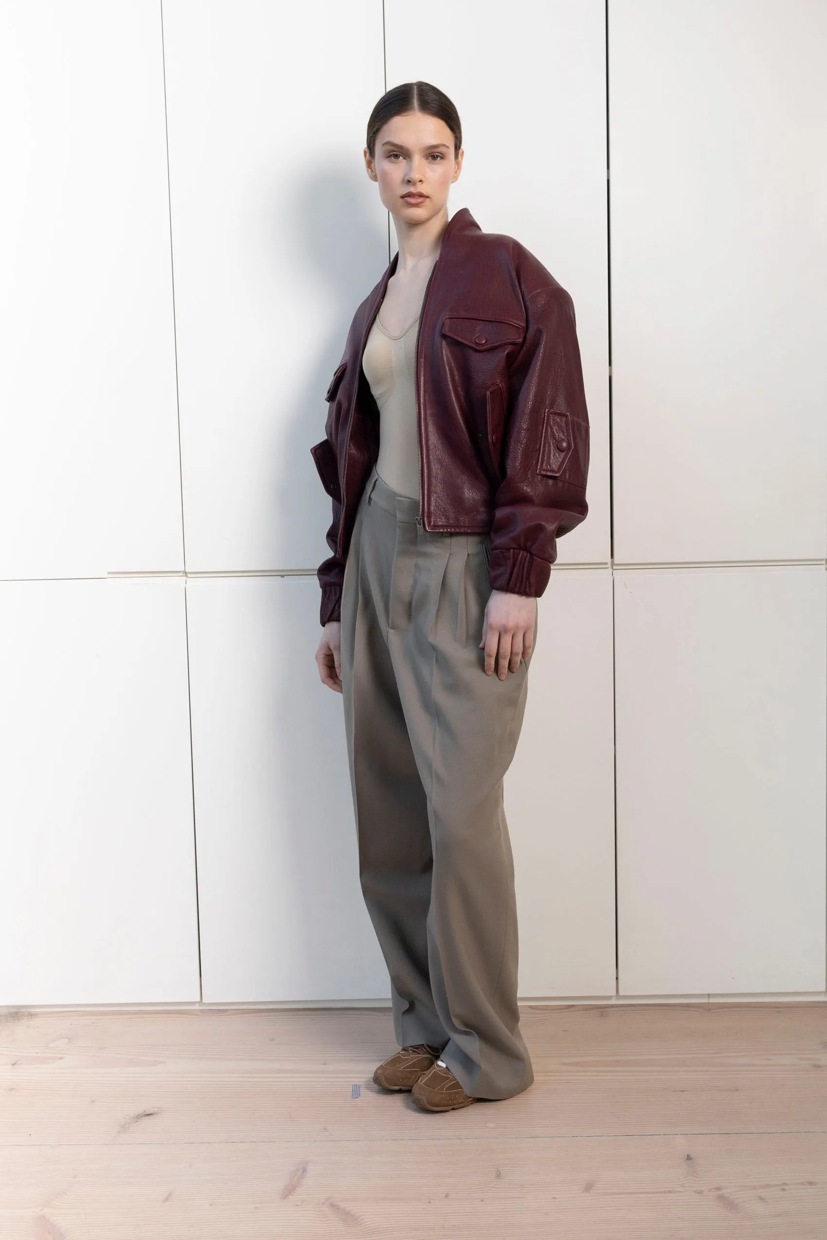 Frankie Leather Bomber sold by DUCIE product image thumbnail 3