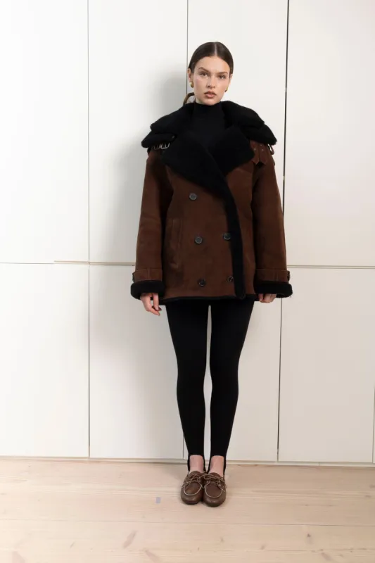 Selena Shearling Jacket sold by DUCIE
