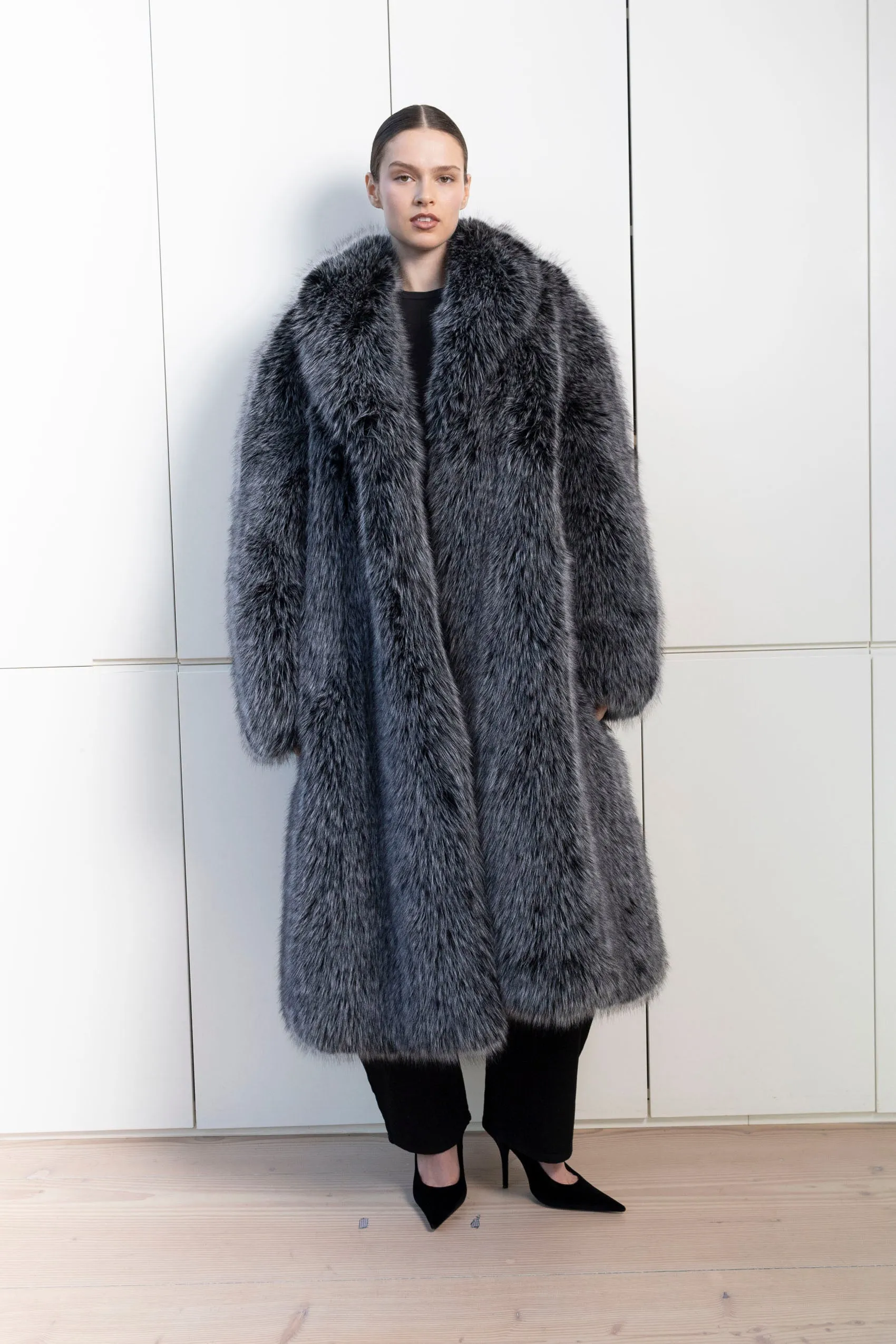 Holly Fur Long Coat sold by DUCIE
