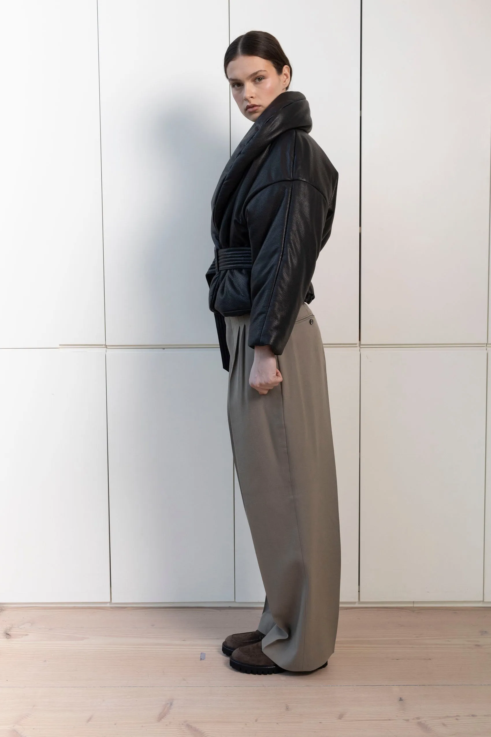 Grace Leather Jacket sold by DUCIE product image thumbnail 3