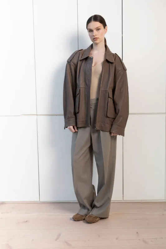 Opal Leather Jacket sold by DUCIE
