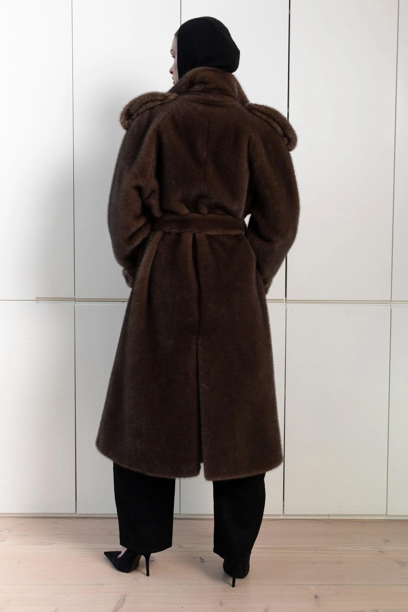 Thalia Faux Fur Coat sold by DUCIE product image thumbnail 3