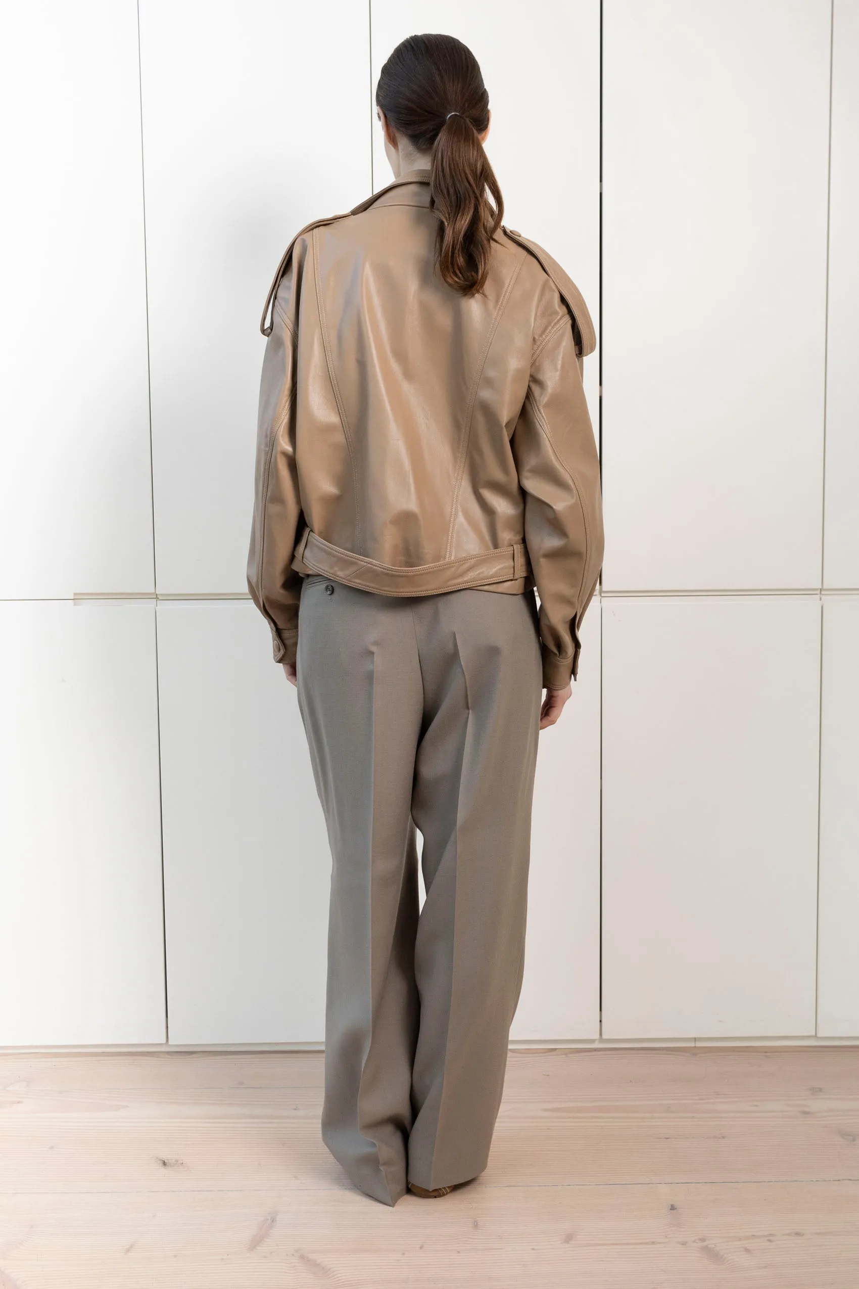 Serpa Pain Leather Jacket sold by DUCIE product image thumbnail 3