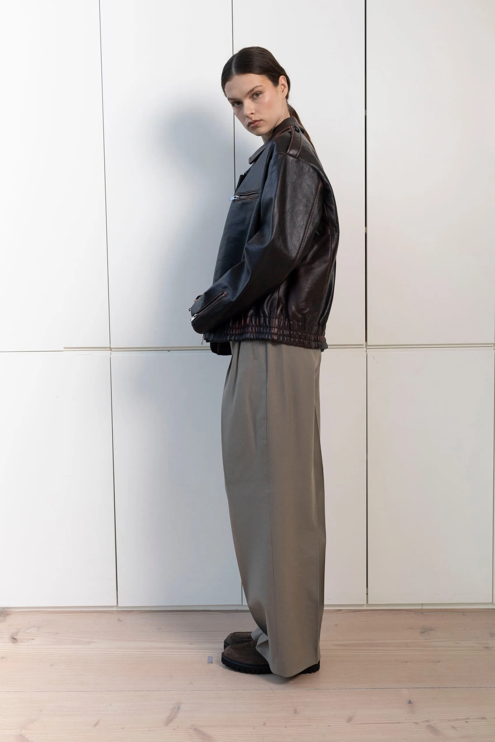 Sarah Leather Bomber sold by DUCIE product image thumbnail 2