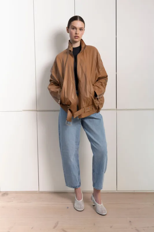 Demi Leather Jacket sold by DUCIE