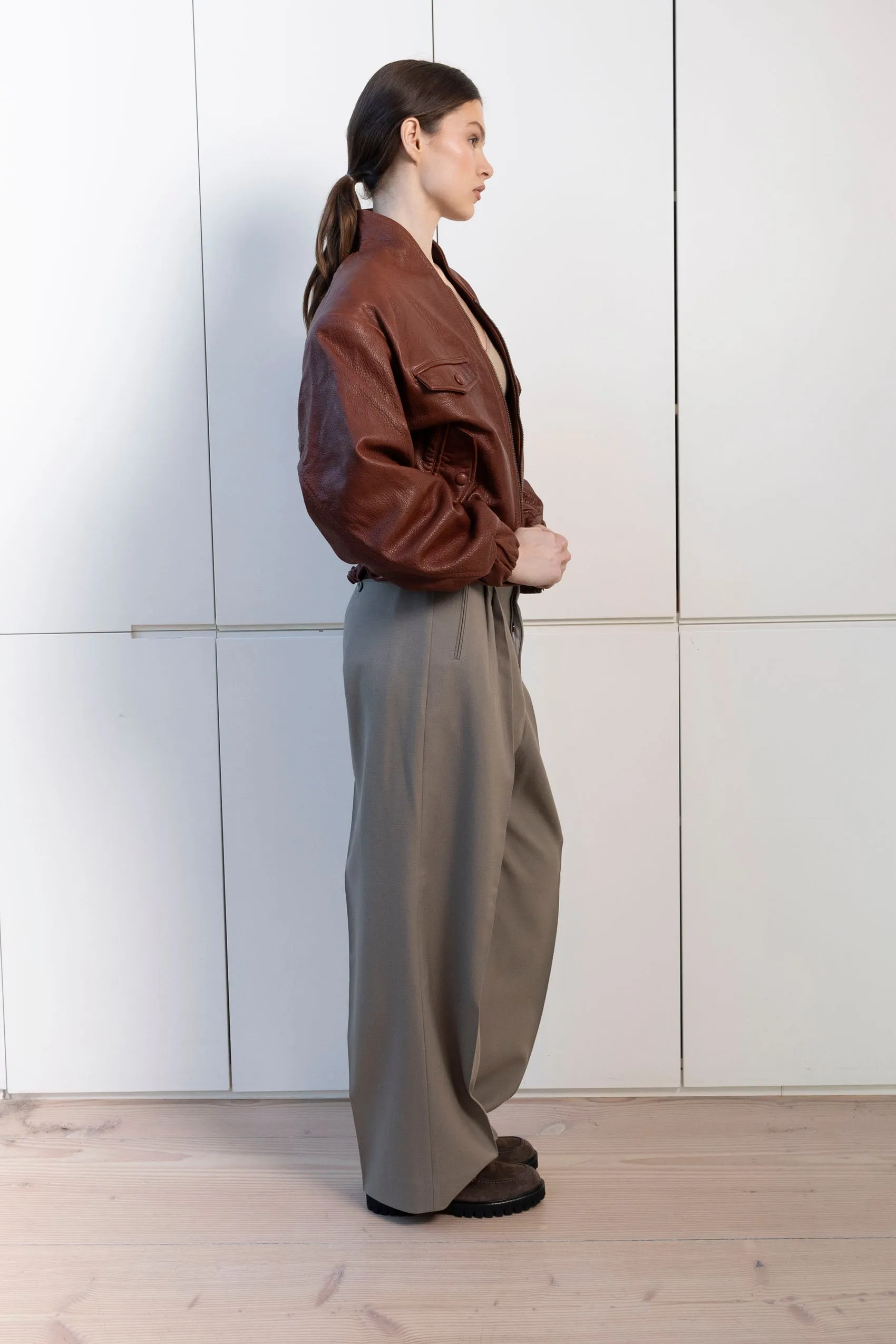 Frankie Leather Bomber sold by DUCIE product image thumbnail 3