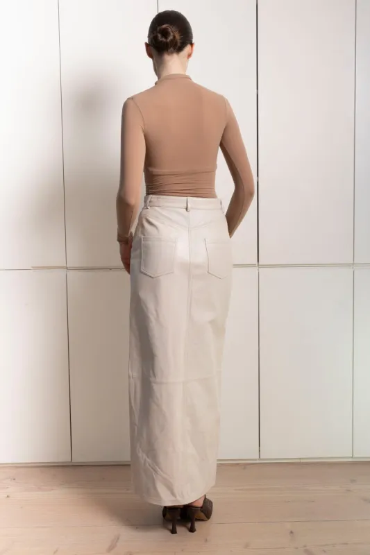 Chicago Leather Maxi Skirt sold by DUCIE