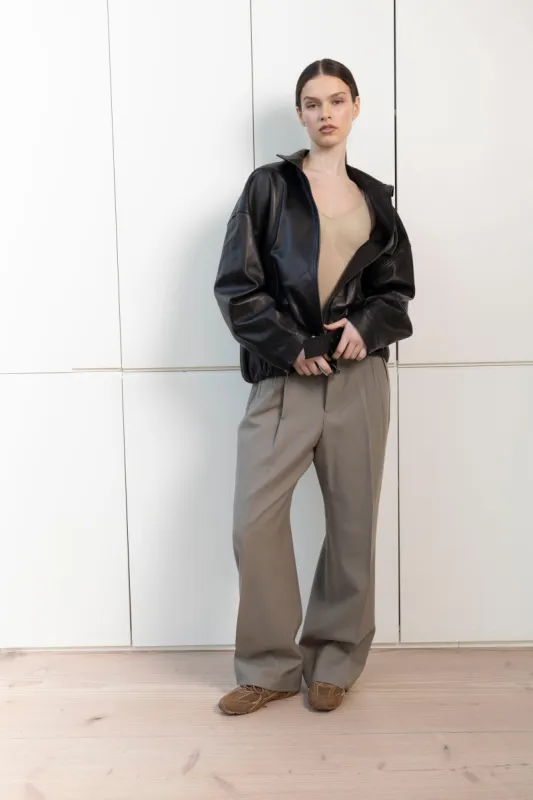 Demi Leather Jacket sold by DUCIE