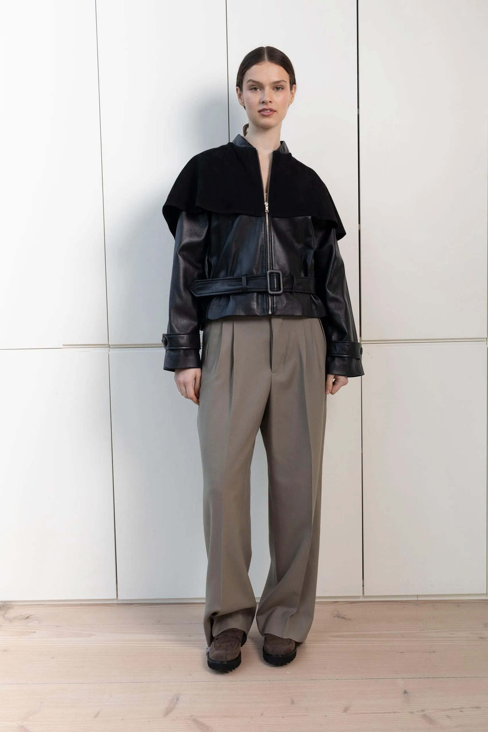 Rose Leather Jacket sold by DUCIE