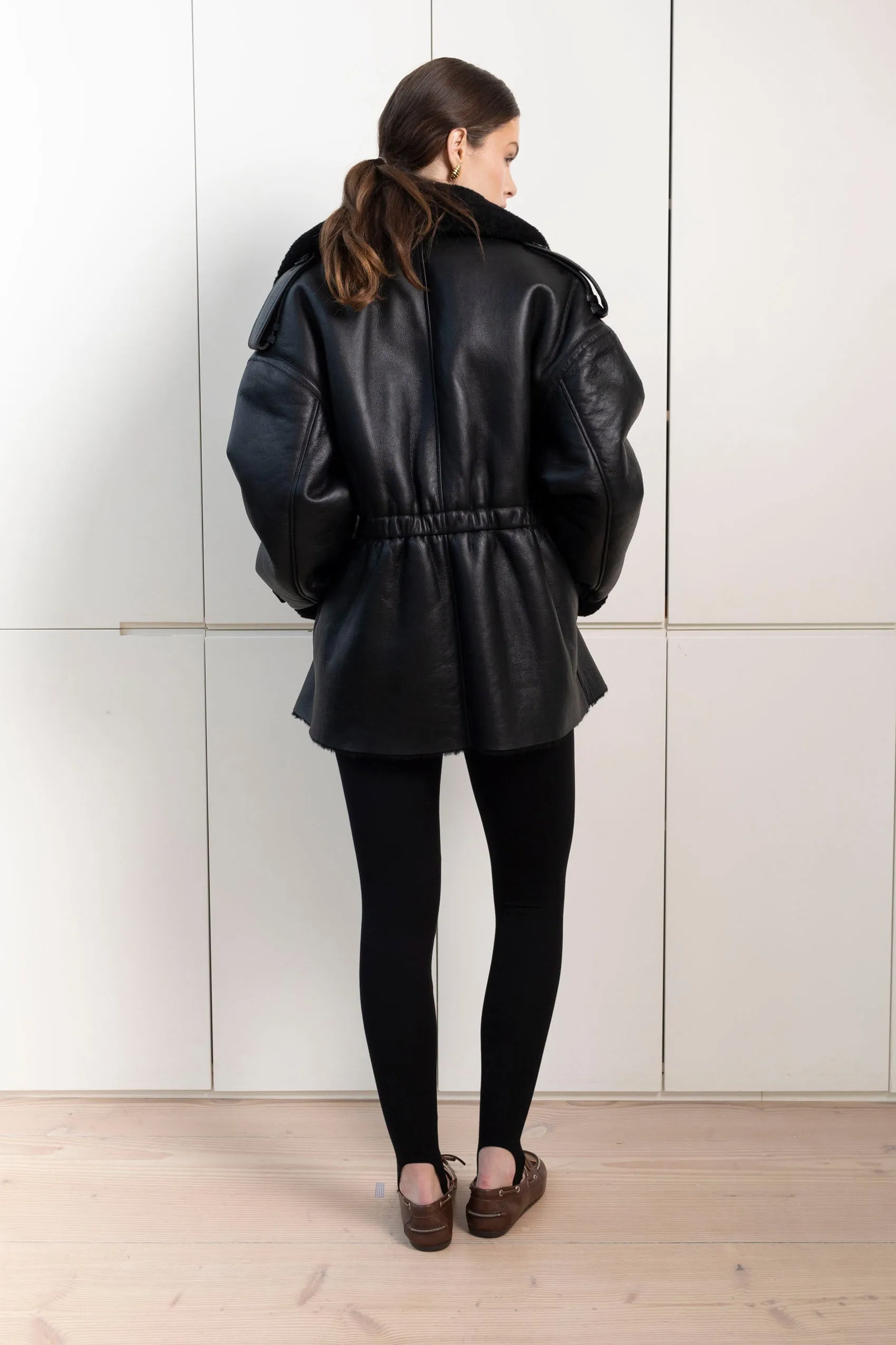 Selena Shearling Jacket sold by DUCIE product image thumbnail 2