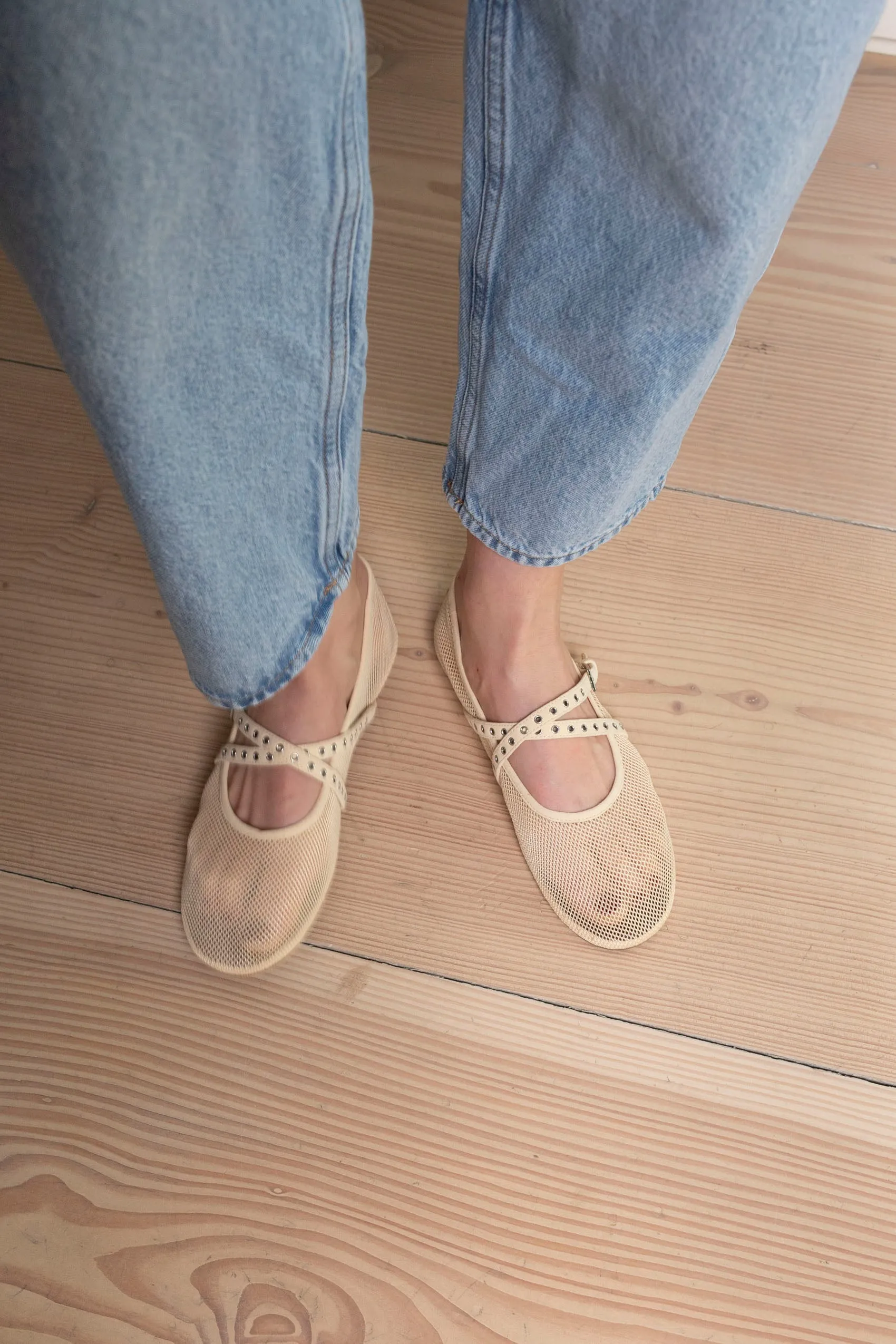 Maria Fishnet Flats sold by DUCIE product image thumbnail 2