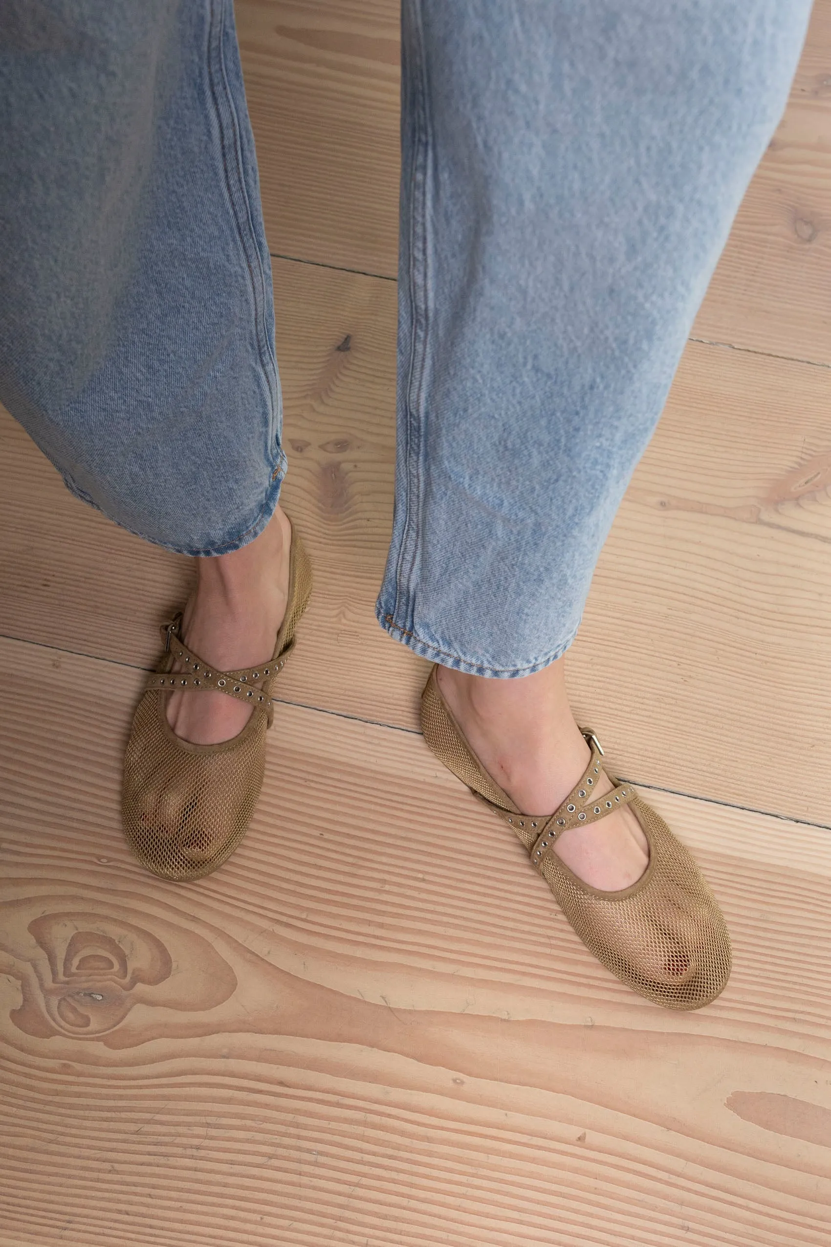 Maria Fishnet Flats sold by DUCIE product image thumbnail 2