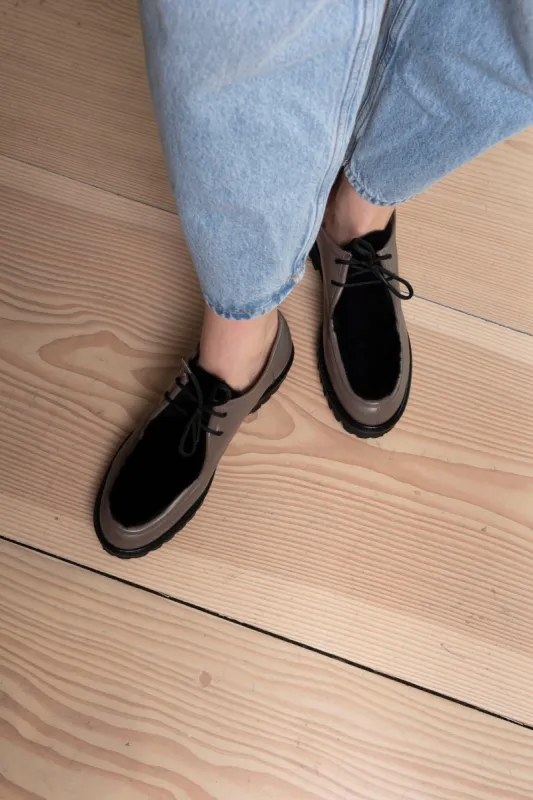 Olga Leather With Fur Front sold by DUCIE