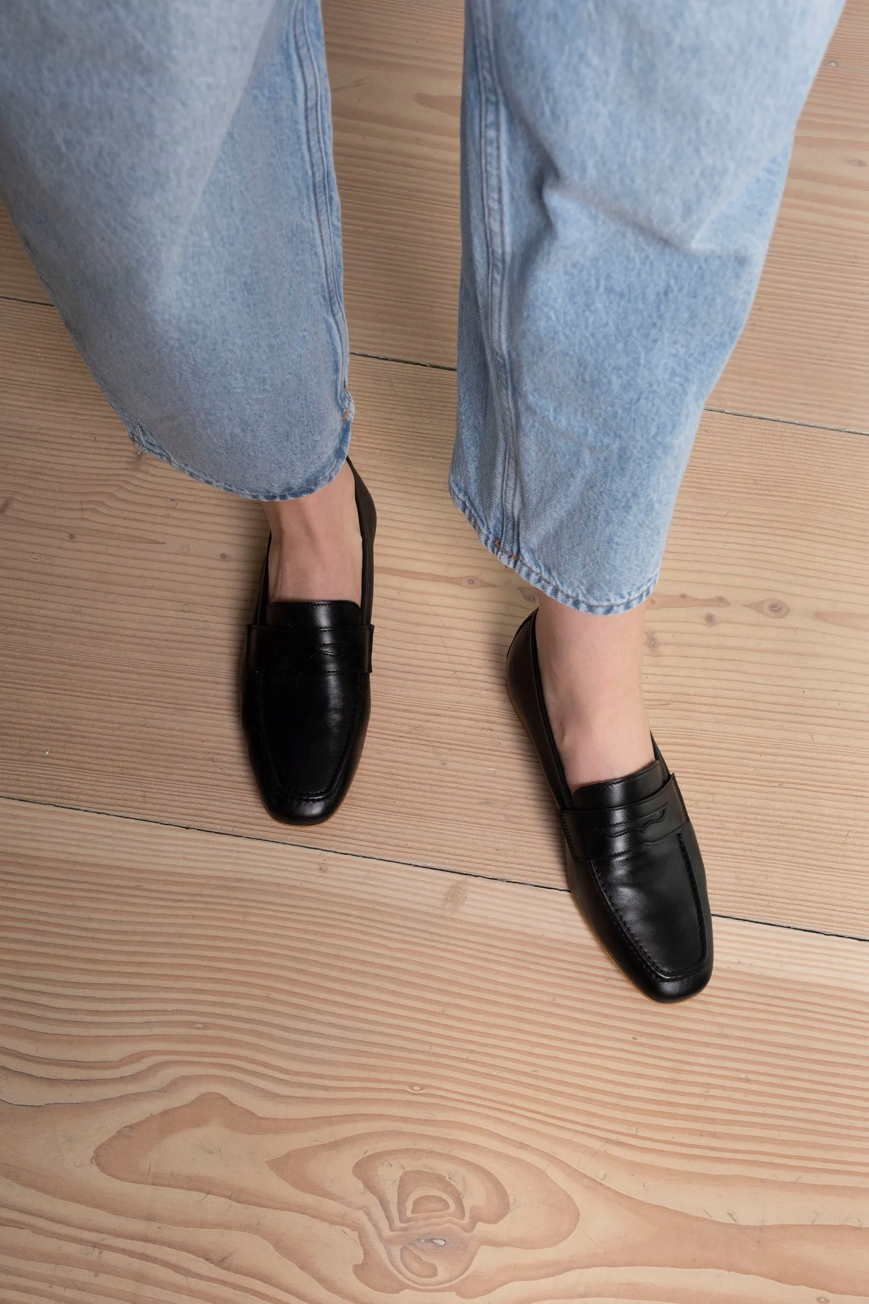 Gianna Leather Loafers sold by DUCIE