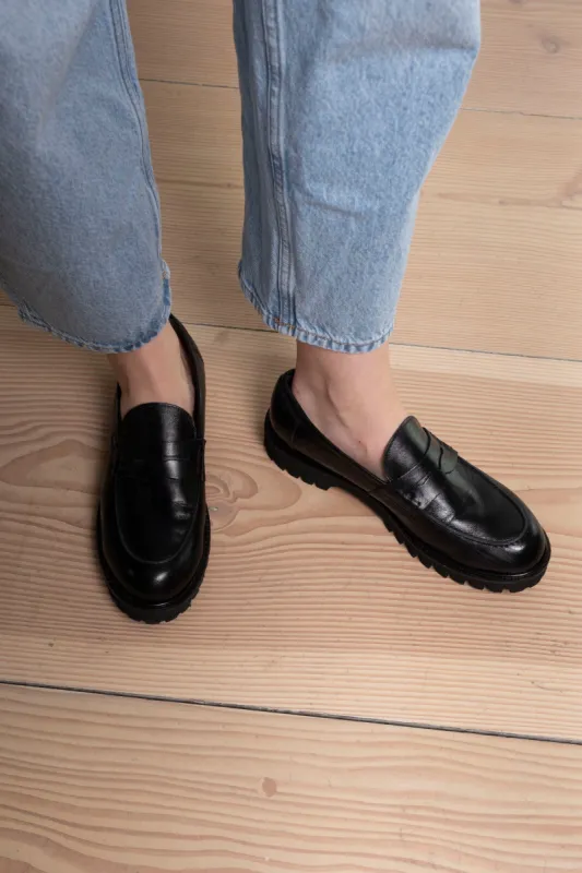 Linda Leather Loafers sold by DUCIE