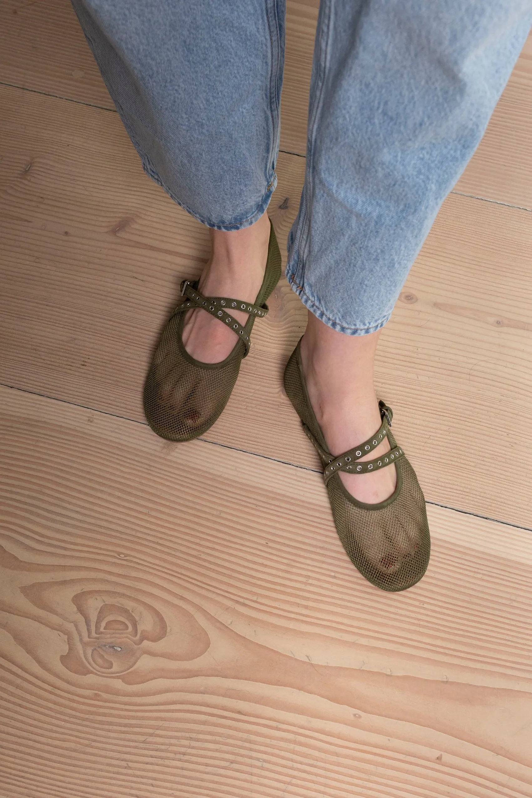 Maria Fishnet Flats sold by DUCIE product image thumbnail 2