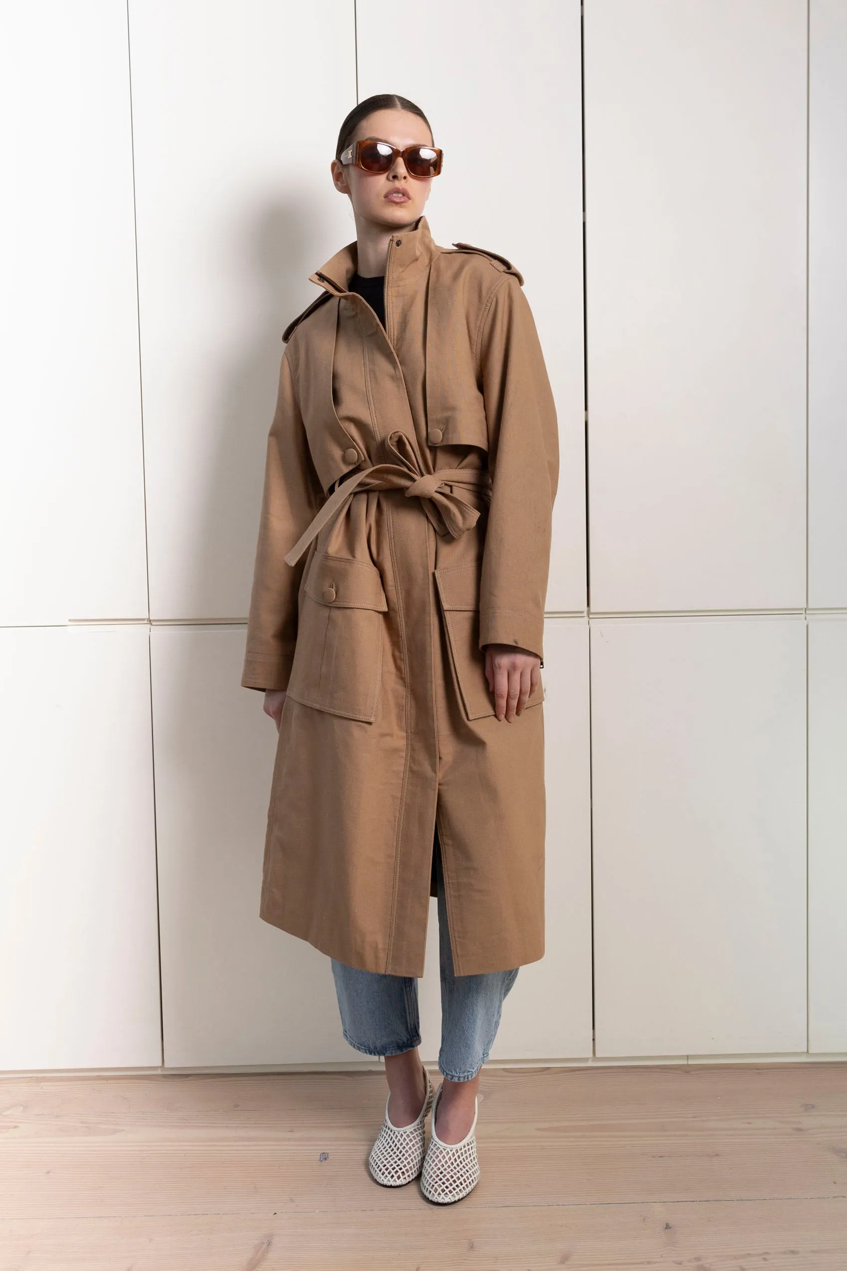 Skye Canvas coat sold by DUCIE product image thumbnail 2