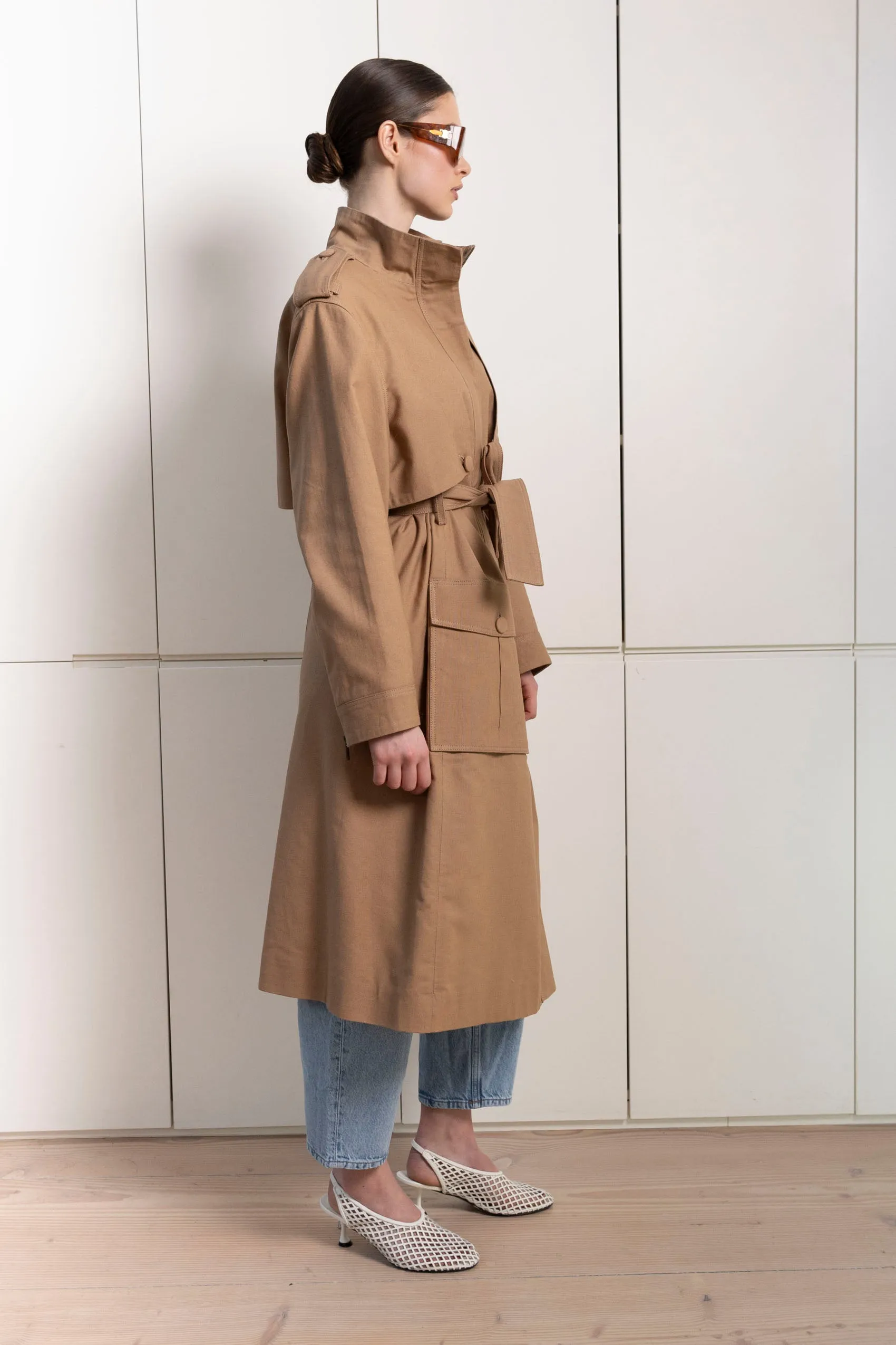 Skye Canvas coat sold by DUCIE product image thumbnail 4