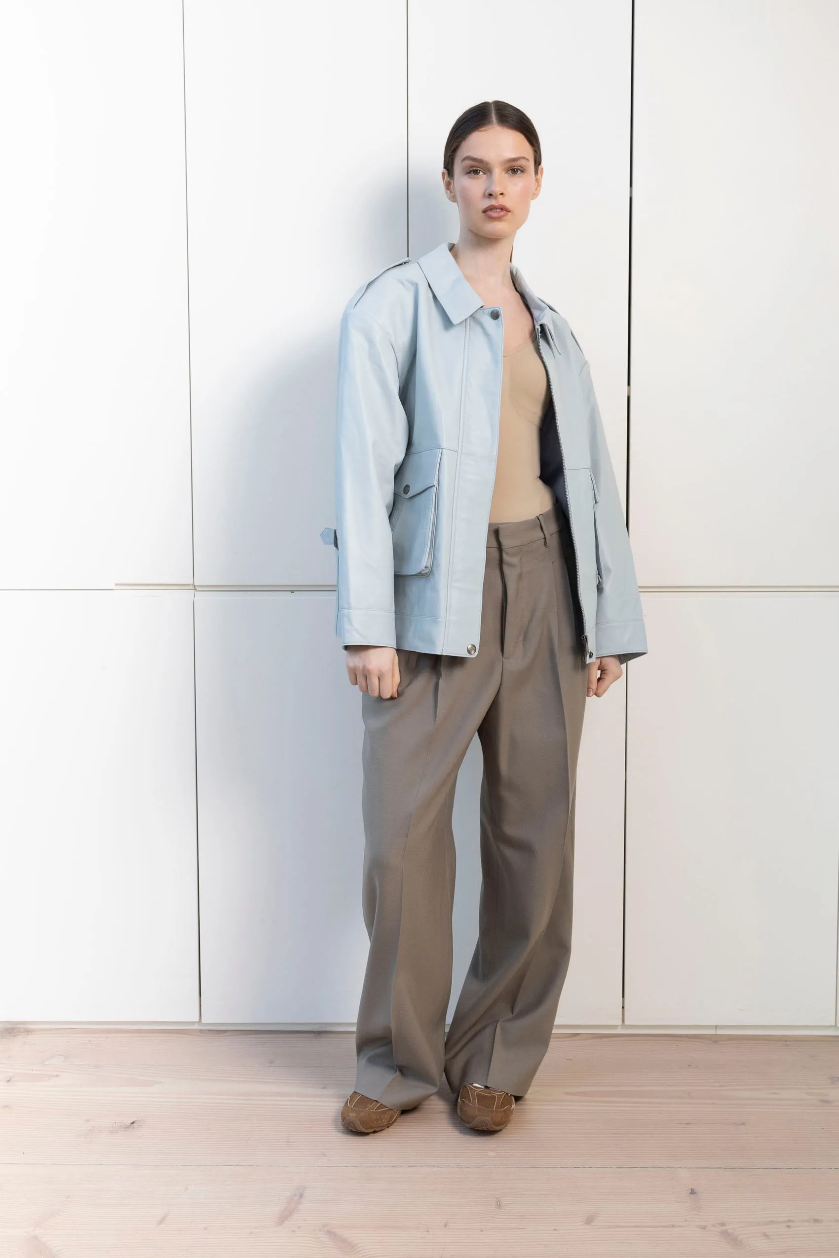 Opal Leather Jacket sold by DUCIE